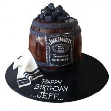 Jack Daniels Themed Fondant Cake