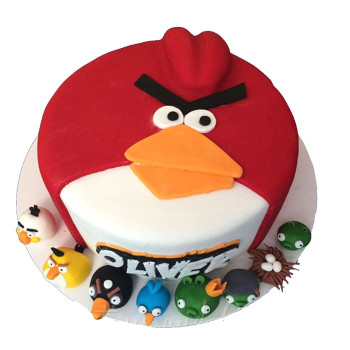 Cute Angry Bird Cake