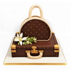 Suitcase and Handbag Designer Fondant Cake