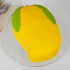 Mango Shape Fondant Cake