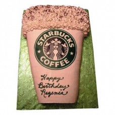 Starbucks Coffee Cup Fondant Cake