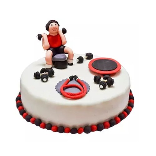 Gym Theme Designer Cake Delivery in Greater Noida