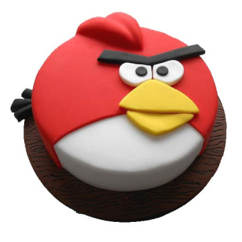 Angry Birds Fondant Cake