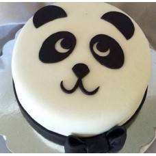 Panda Face Fondant Cake