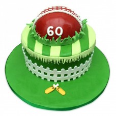 Designer Cricket Fever Fondant Cake