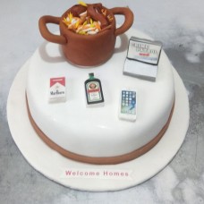 Biryani Themed Customized Cake