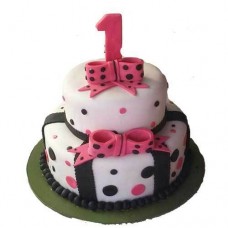 First Birthday Fondant Cake
