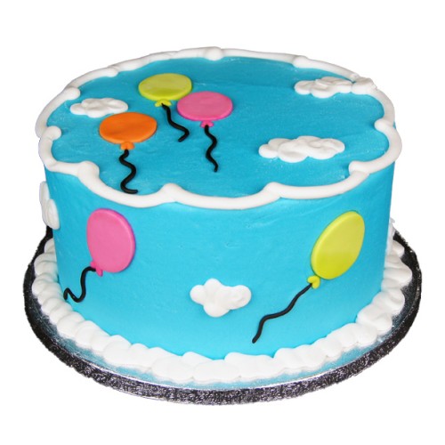Balloons Theme Fondant Cake Delivery in Greater Noida