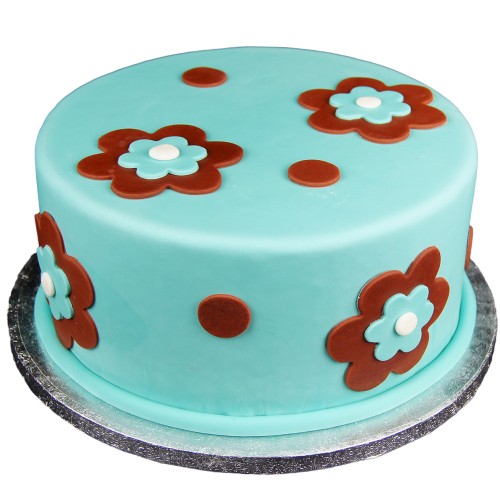Daisies With Dots Fondant Cake Delivery in Greater Noida