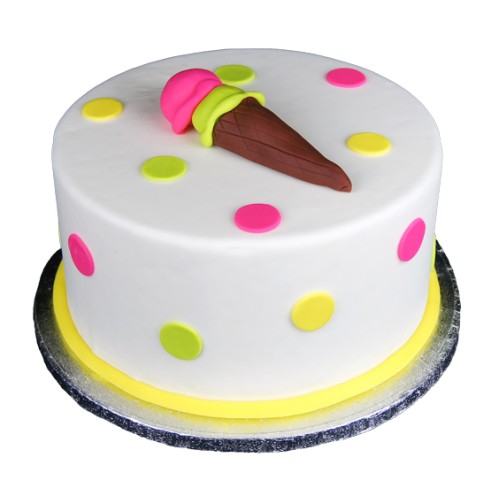 Ice Cream Theme Fondant Cake Delivery in Greater Noida