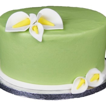 Lily Theme Fondant Cake