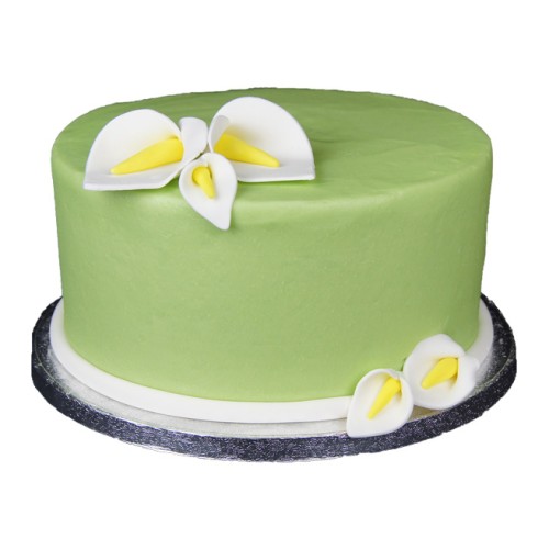Lily Theme Fondant Cake Delivery in Greater Noida