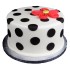Polka Dot Quill Fondant Cake