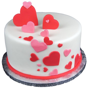 Ravishing Love Fondant Cake
