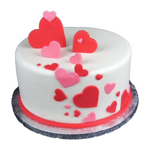 Ravishing Love Fondant Cake Delivery in Greater Noida