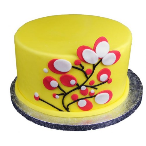 Yellow Flowering Tree Fondant Cake Delivery in Greater Noida Yellow Flowering Tree Fondant Cake Delivery in Greater Noida