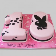 Happy 18th Birthday Fondant Cake