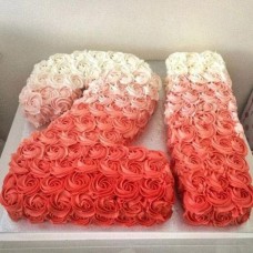 21 Number Rose Cream Cake