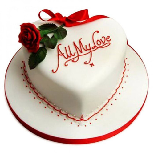 All My Love Fondant Cake Delivery in Greater Noida