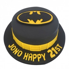 Batman Black Fondant Cake