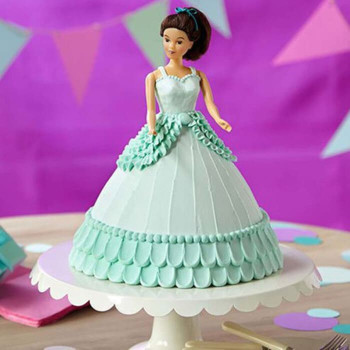 Blue Barbie Cake