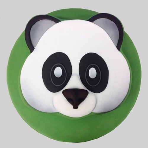 Cute Panda Face Fondant Cake Delivery in Greater Noida