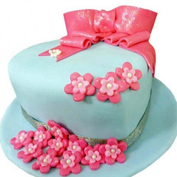 Fondant Heart Designer Cake Fondant Heart Designer Cake