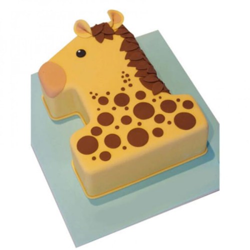 Giraffe Delight Fondant Cake Delivery in Greater Noida