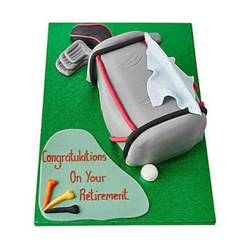 Golf Bag Fondant Cake Golf Bag Fondant Cake