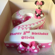 Minnie Love Fondant Cake