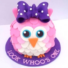 Owl Designer Birthday Cake