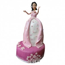 Princess Doll Fondant Cake