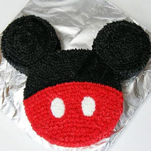 Red & Black Mickey Mouse Cake Delivery in Greater Noida