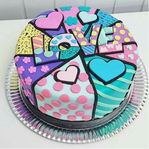 Romantic Love Designer Cake Delivery in Greater Noida