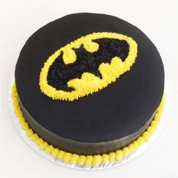 Round Batman Chocolate Cake Round Batman Chocolate Cake