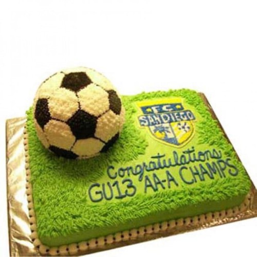 Soccer Theme Cream Cake Delivery in Greater Noida