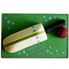 Splendid Cricket Bat Ball Fondant Cake