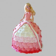 Style Queen Barbie Fondant Cake