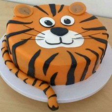 Tiger Fondant Cake