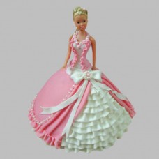 Ultra Style Queen Barbie Fondant Cake