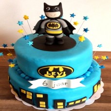 2 Tier Batman Designer Cake