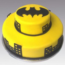 2 Tier Batman Fondant Cake