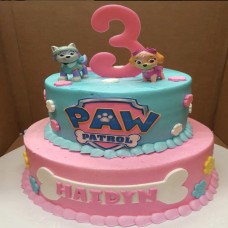 2 Tier Paw Patrol Fondant Cake