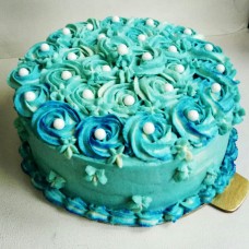 Blue Rose Pineapple Cake