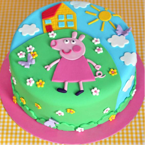Peppa Pig Designer Cake Delivery in Greater Noida