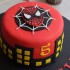 Round Fondant Spiderman Cake