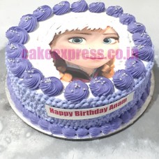 Anna Frozen Photo Cake