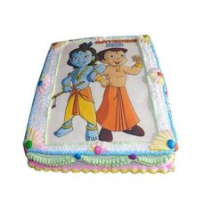 Chhota Bheem & Krishna Photo Cake