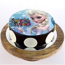 Frozen Princess Elsa Chocolate Cake