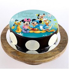 Mickey Clubhouse Chocolate Photo Cake